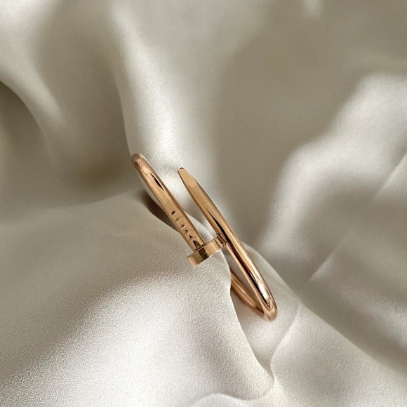 Generic Nail Cuff Bangle Bracelet in Rose Gold - Picture 10 of 10